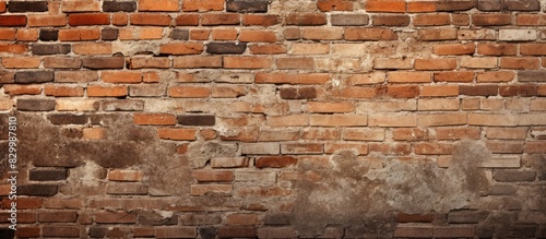 A brick wall provides a tex...