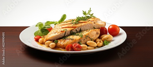 A delicious meal consisting...