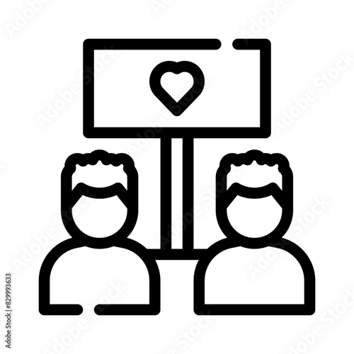 supporter line icon
