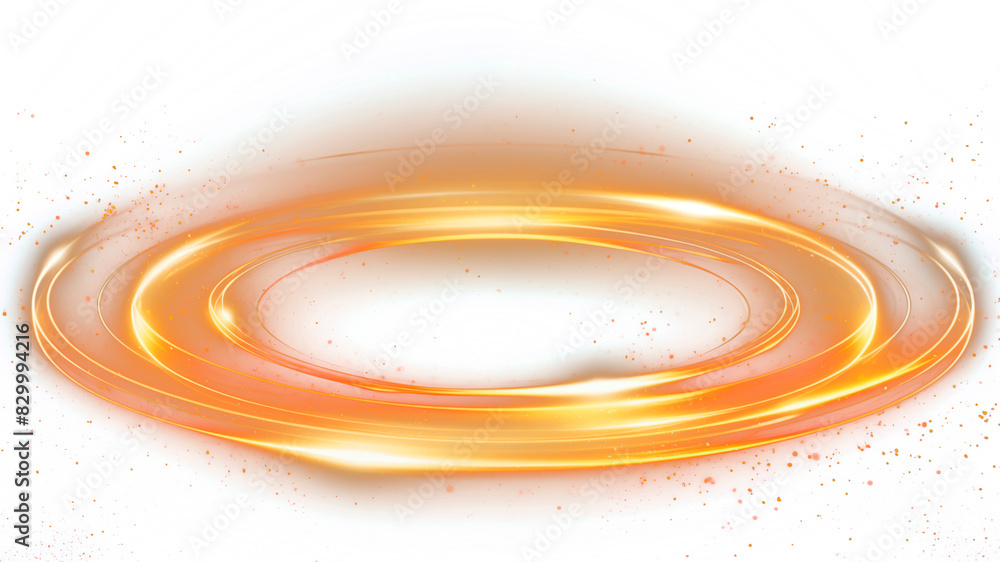 Fototapeta premium Light flare effect isolated transparent background png