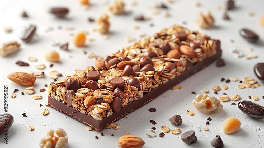 mousli bar, photo realistic,white background mousli bar, photo realistic,white background