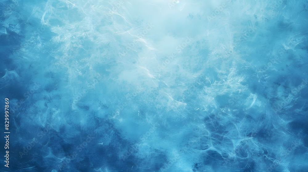 Fototapeta premium Simple blue vintage gradient abstract background for product background. Generative AI.