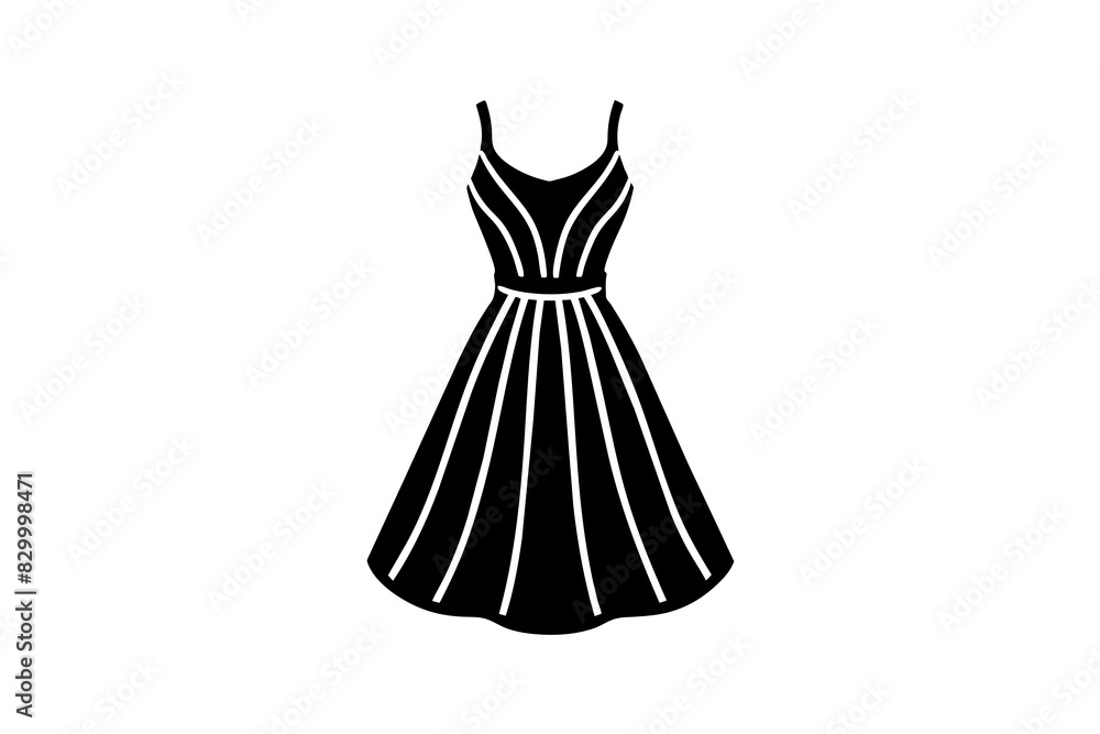 sundress dress vector silhouette illustration sundress dress vector silhouette illustration