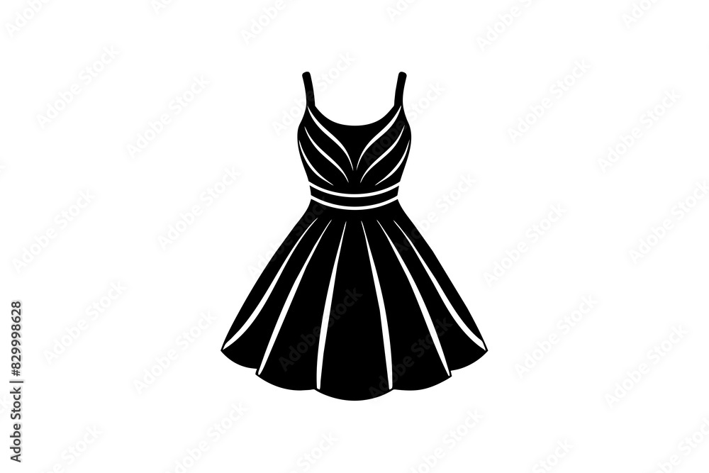 sundress dress vector silhouette illustration sundress dress vector silhouette illustration