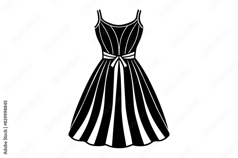 sundress dress vector silhouette illustration sundress dress vector silhouette illustration