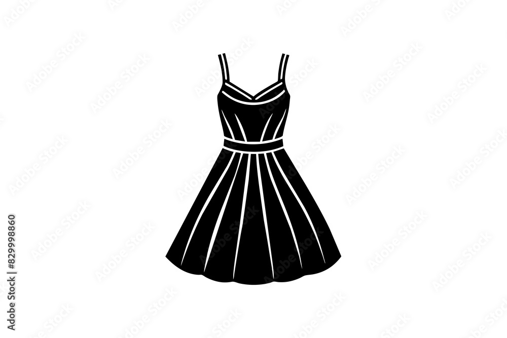 sundress dress vector silhouette illustration sundress dress vector silhouette illustration