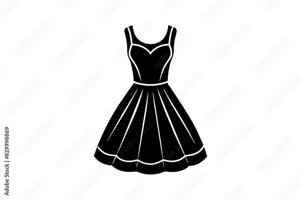 sundress dress vector silhouette illustration sundress dress vector silhouette illustration