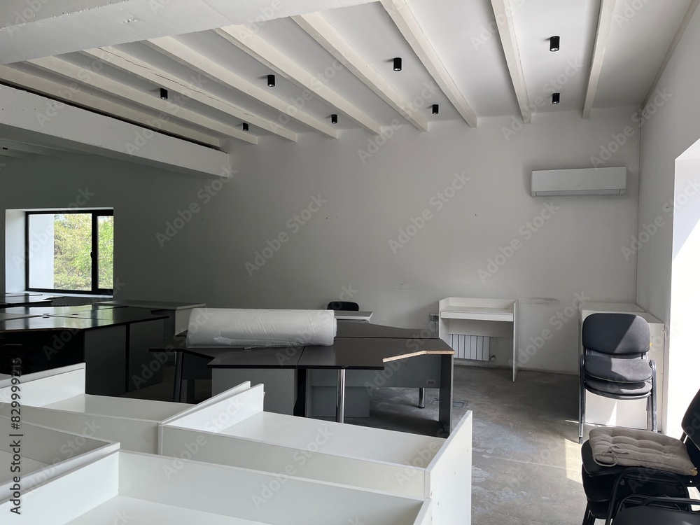 office interior with working tables 7 office interior with working tables 7