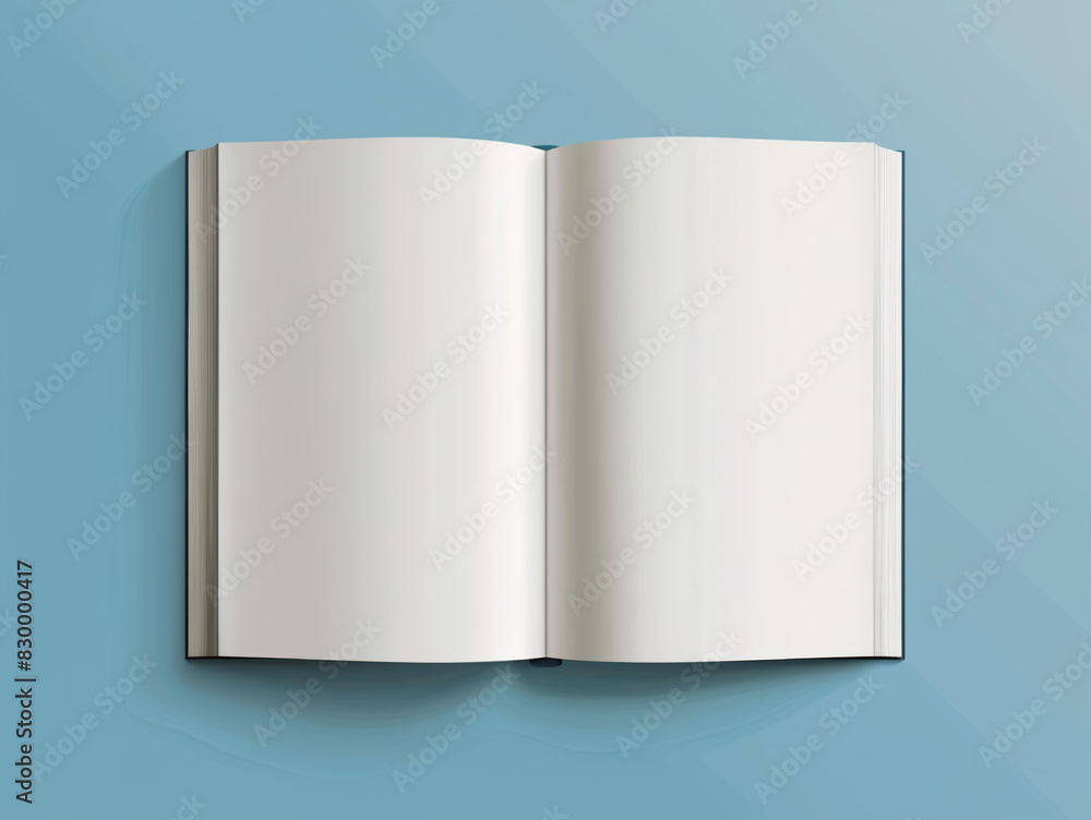 A notebook with blank pages positioned alone on a white background providing ample room for additional content or images A notebook with blank pages positioned alone on a white background providing ample room for additional content or images