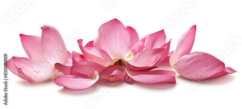 Lotus  petals  isolated on white background