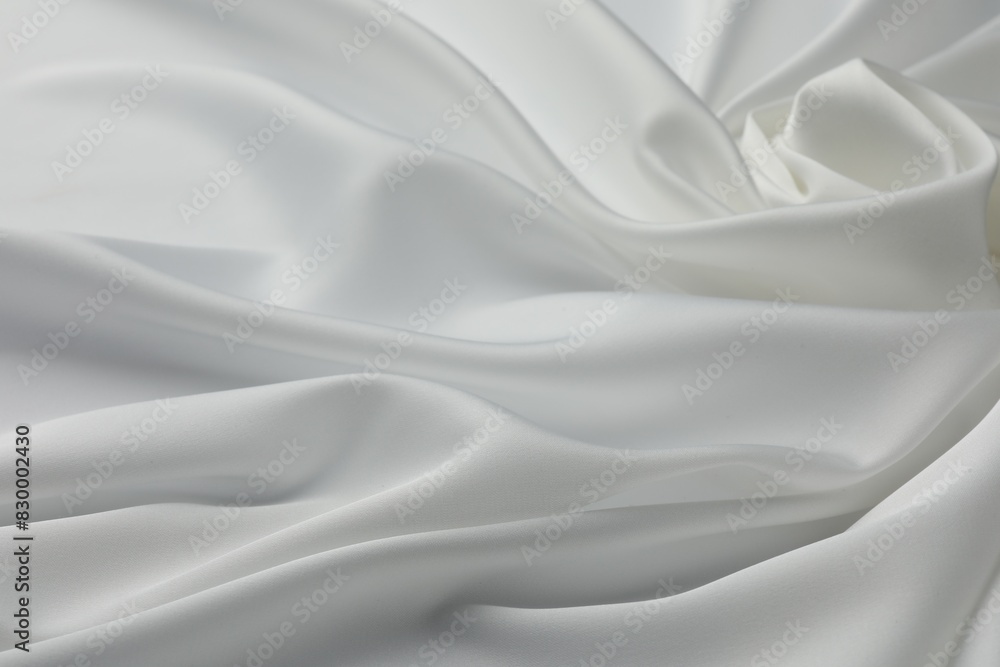 Texture of crumpled white silk fabric as background, closeup Texture of crumpled white silk fabric as background, closeup