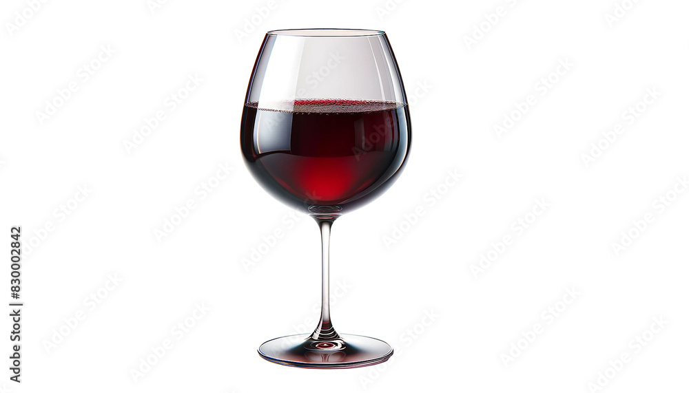 Glass of red wine, isolated on white background Glass of red wine, isolated on white background