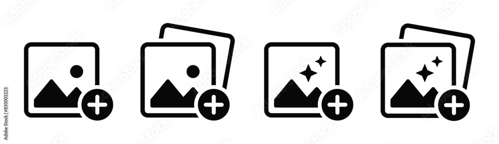 Add image icon. Add picture icon. Photo icon, vector illustration Add image icon. Add picture icon. Photo icon, vector illustration