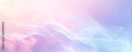 Abstract pastel waves wallpaper in soothing pink, blue, violet, and orange.