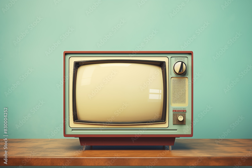 a retro-style monitor screen mockup with an empty display a retro-style monitor screen mockup with an empty display