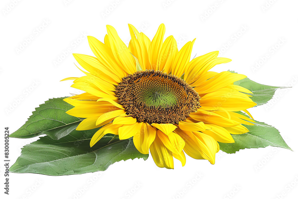 Sunflower, closeup, isolated on white background Sunflower, closeup, isolated on white background