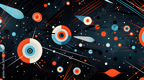 Digital futuristic elements graphics poster background