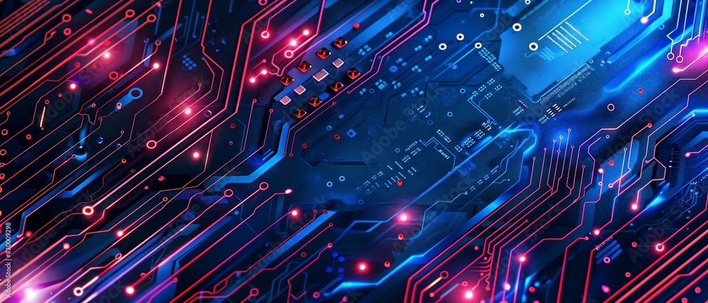 Cobalt and circuit board horizontal mobile web banner tech innovation background for copy space.banner grunge backdrop Cobalt and circuit board horizontal mobile web banner tech innovation background for copy space.banner grunge backdrop