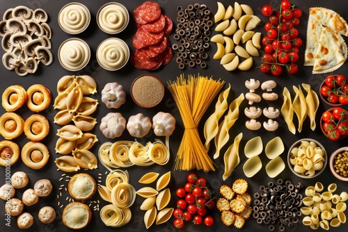 Assorted dried fruits and nuts on a black background, representing healthy snack options in a natural setting.