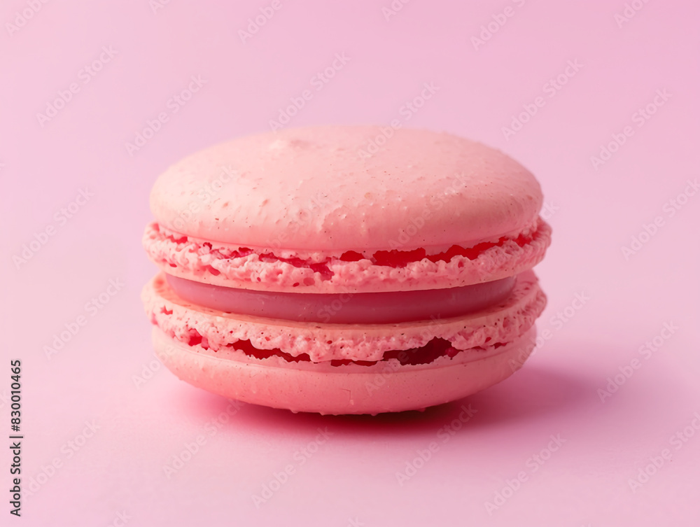 Appetizing macaroons isolated on pink background Appetizing macaroons isolated on pink background