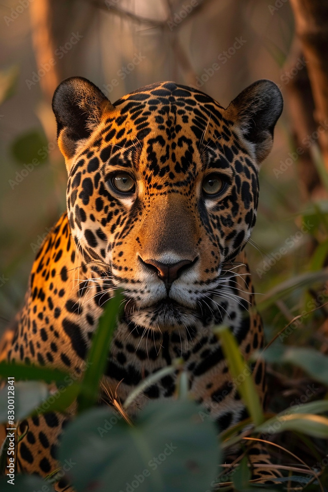 Obraz premium Portrait of jaguar leopard