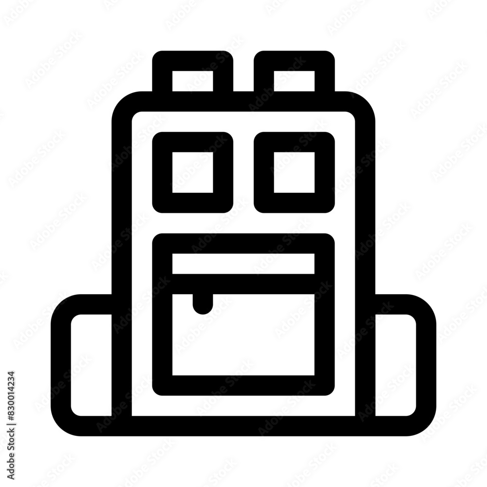 school bag line icon school bag line icon