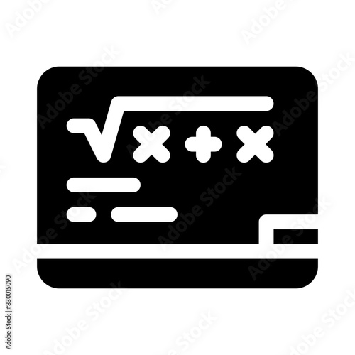 blackboard glyph icon