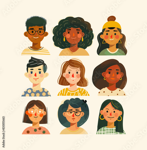 Ethnic and multiracial diversity of the world, myriad of people, diverse in skin tone, height, hair, and age, yet all radiating mutual joy and acceptance