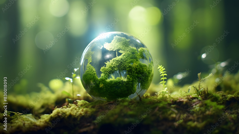 Digital environmental protection forest green planet graphics poster background Digital environmental protection forest green planet graphics poster background