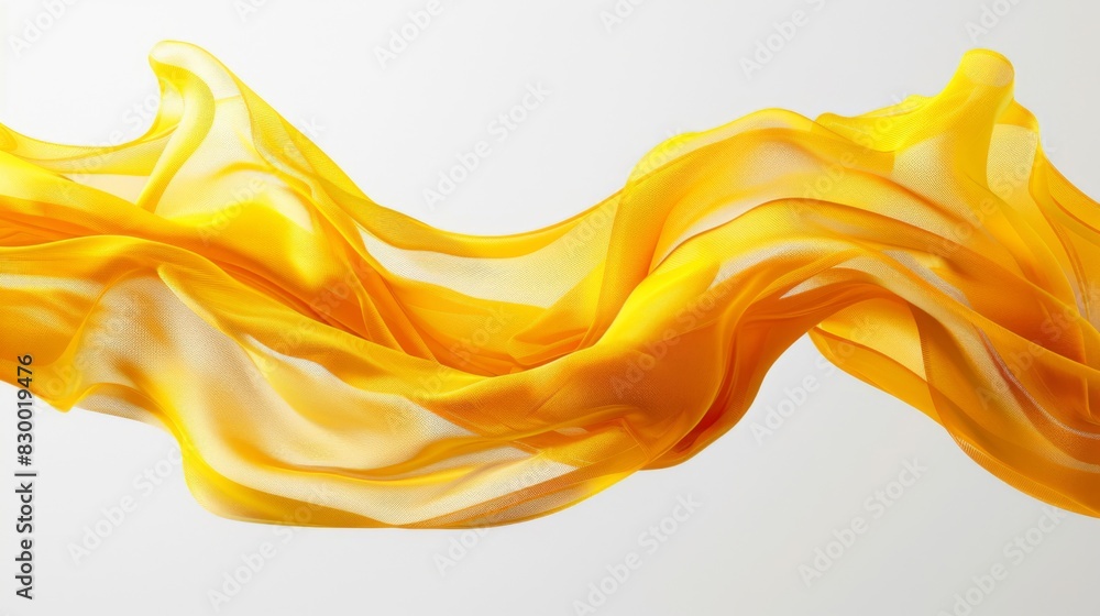Yellow fabric abstract background with dynamic flowing waves Yellow fabric abstract background with dynamic flowing waves