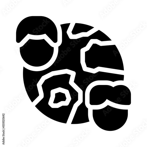 international relations glyph icon