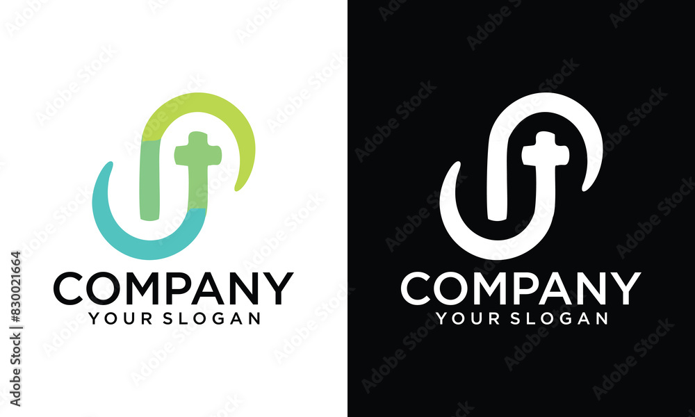Alphabet letter PJ JP logo design template - vector. Alphabet letter PJ JP logo design template - vector.