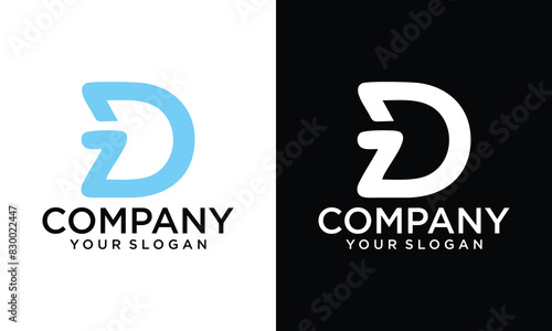 D Logo Elegant Monogram logo. Letter D Abstract Icon. D Symbol Lettering Sign. D Luxury Alphabet. Modern, Elegant, Luxury Style Characters for