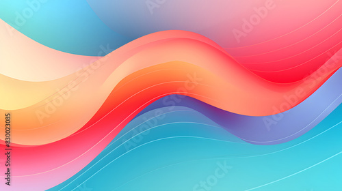 Digital retro colorful waves abstract background