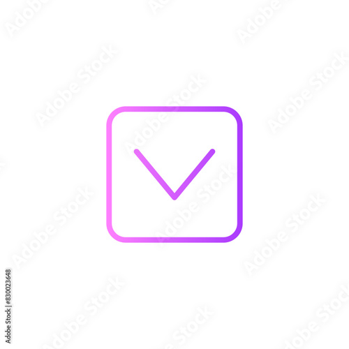 down arrow gradient icon