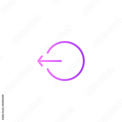 logout gradient icon