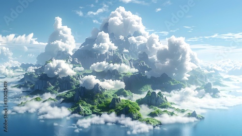 Surreal Mountain Landscape © Adobe Contributor