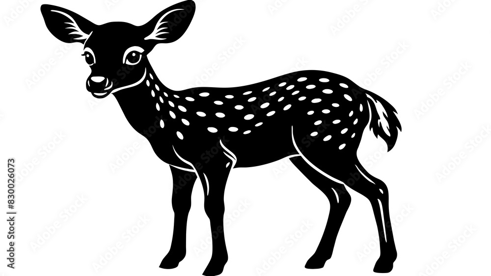 Fototapeta premium baby deer and svg file