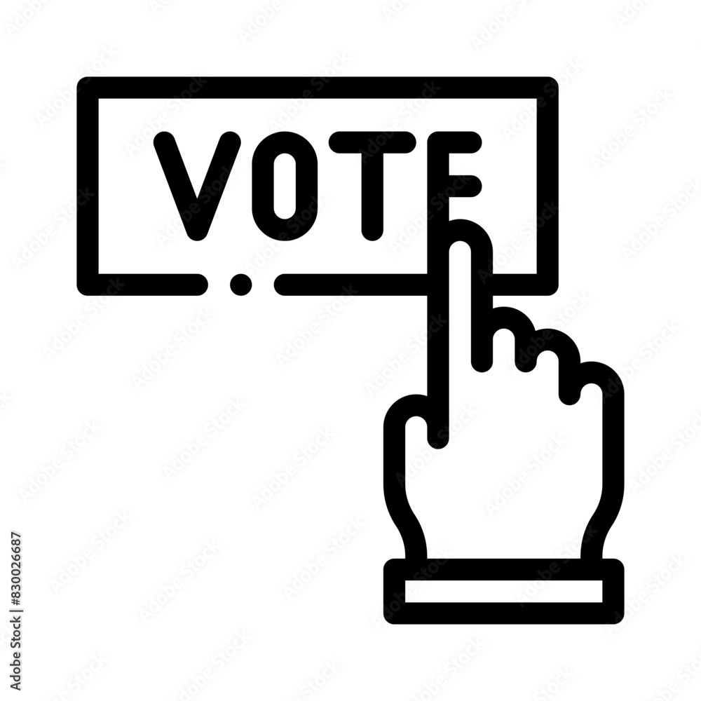 vote line icon vote line icon