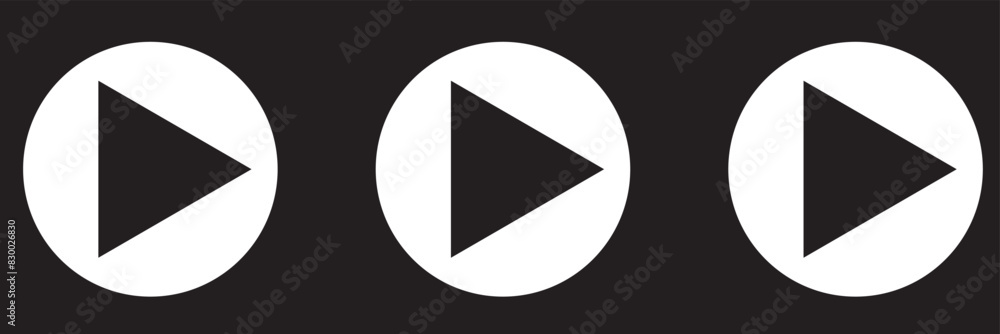 Media Player Buttons icon set, Play and pause buttons sign, Video Audio Player button symbol, vector illustration Media Player Buttons icon set, Play and pause buttons sign, Video Audio Player button symbol, vector illustration