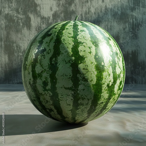 watermelon with strong light and grey background  © Artinia Kreative
