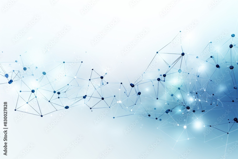 Abstract blue geometrical background with connected dots and lines. Abstract blue geometrical background with connected dots and lines.