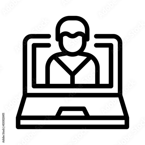 collaborative line icon
