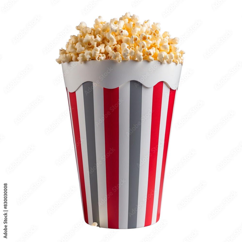 bucket of popcorn isolated on white background bucket of popcorn isolated on white background
