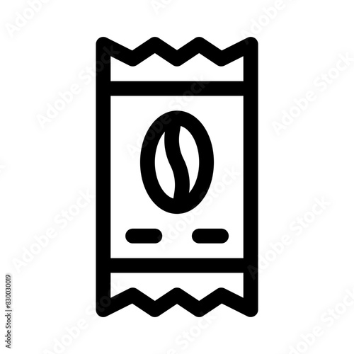 instant coffee line icon
