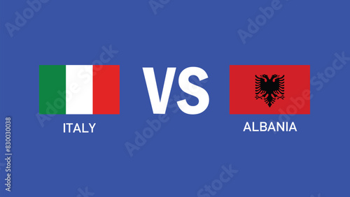 Free Download Italy And Albania Match Design Emblem European Nations 2024 Teams Countries European Germany Football Symbol Logo Vector Illustration - GFXLoad