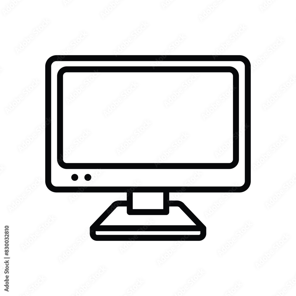 monitor icon vector design template simple and clean monitor icon vector design template simple and clean