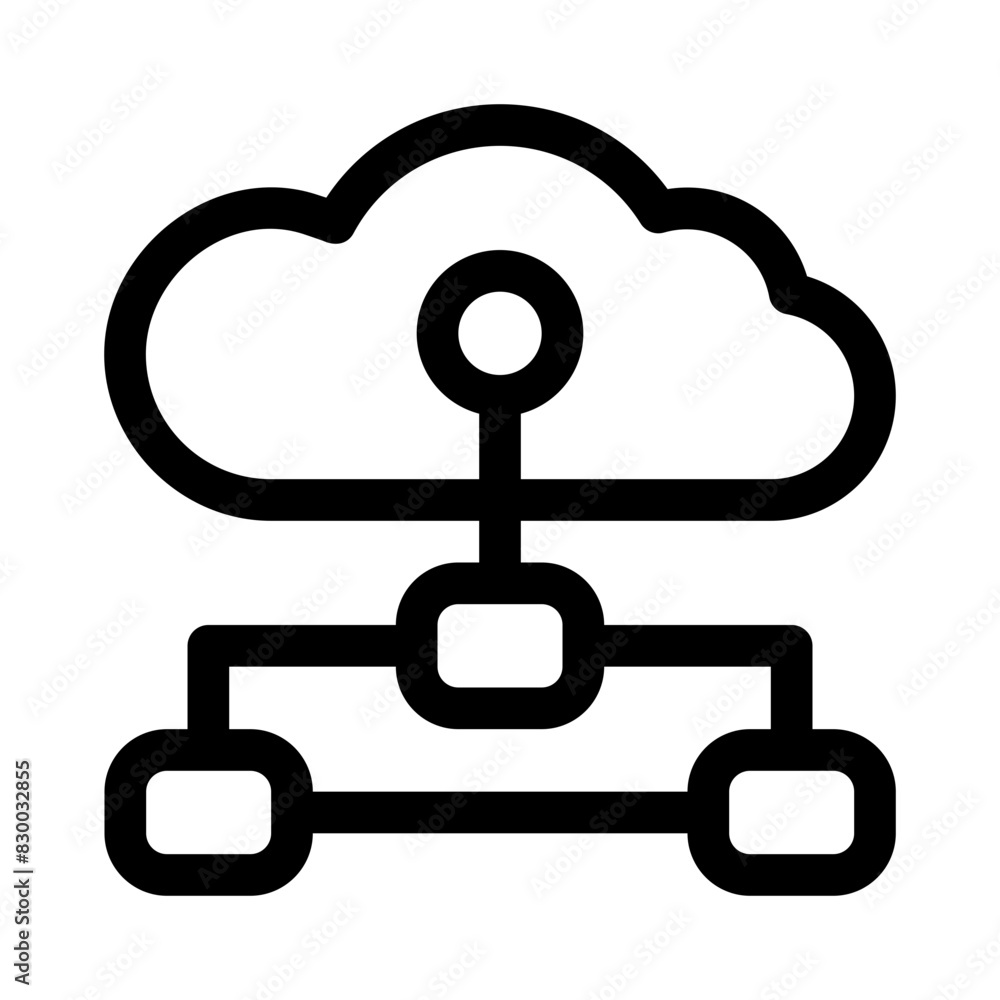 flowchart line icon flowchart line icon