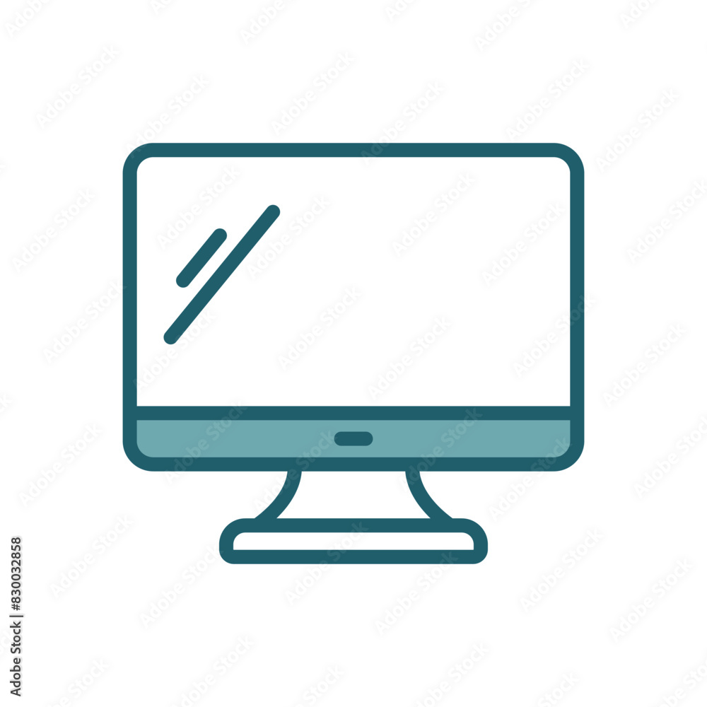 monitor icon vector design template simple and clean monitor icon vector design template simple and clean