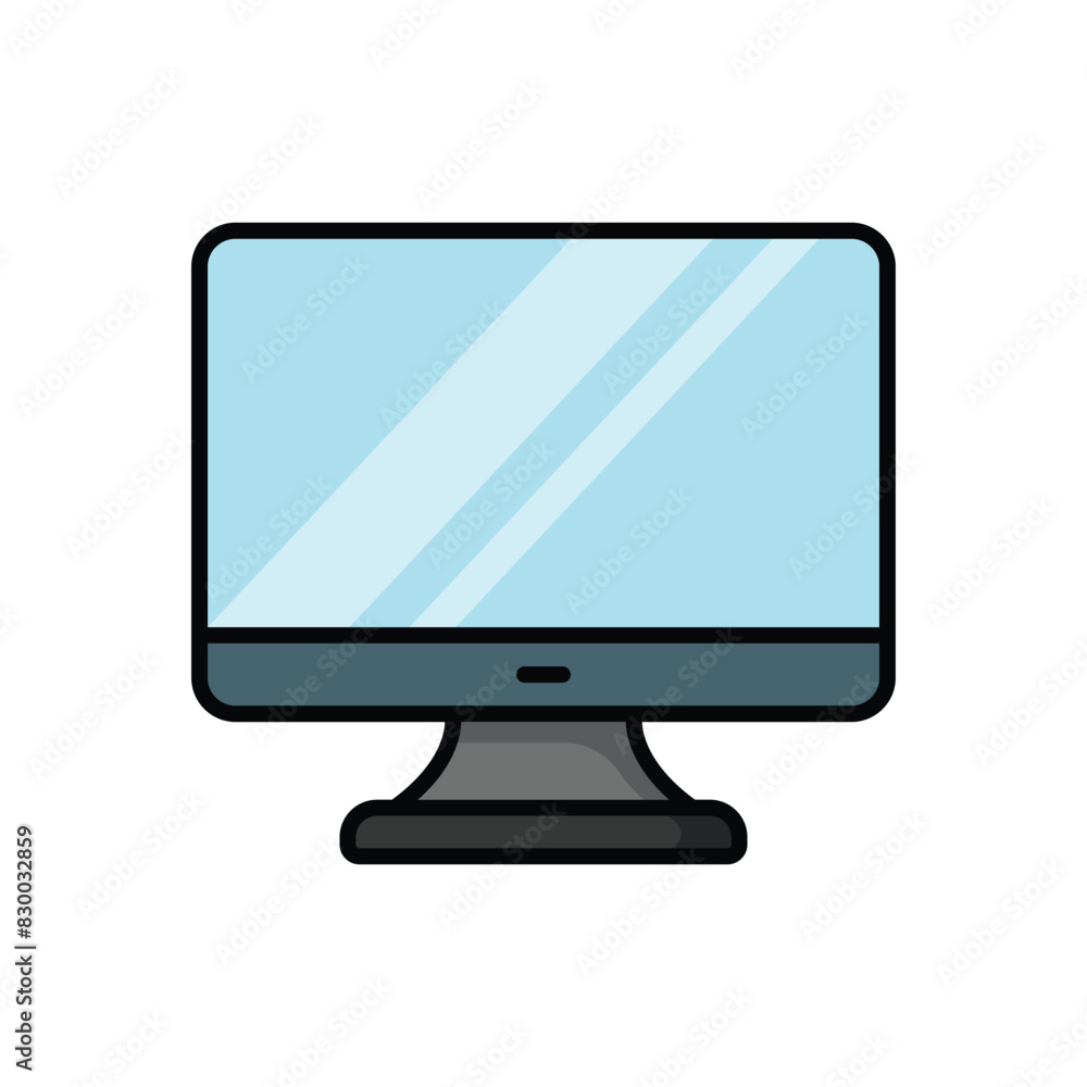 monitor icon vector design template simple and clean monitor icon vector design template simple and clean